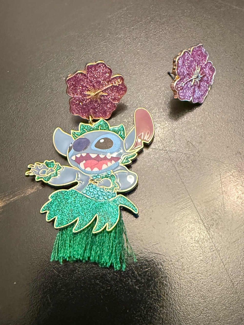 Asymmetrical Disney Stitch Earrings